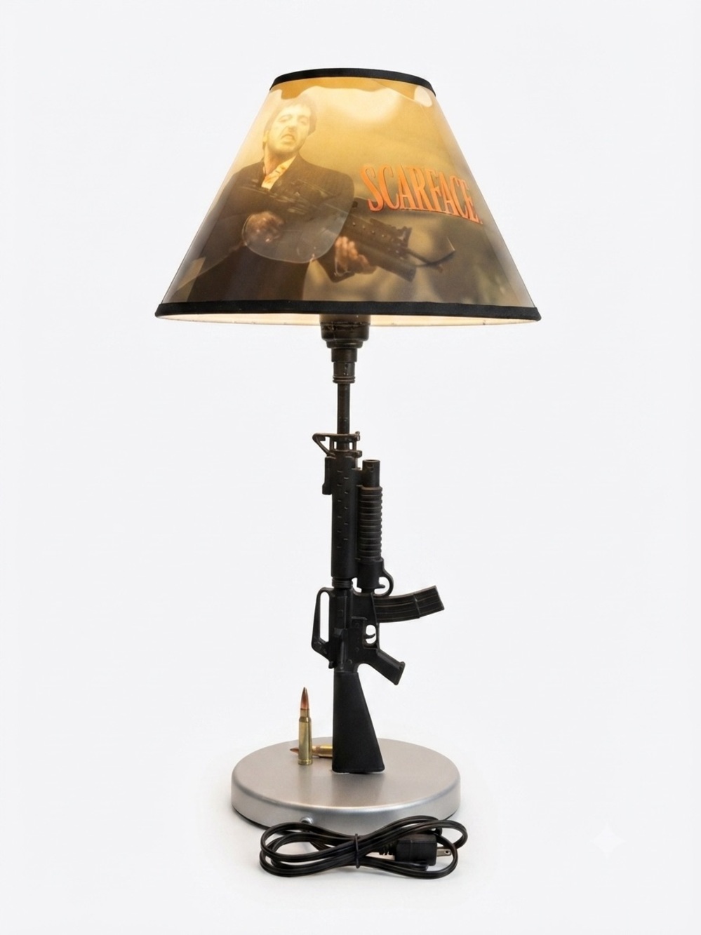 Vintage Scarface Table Lamp Tony Montana Marker Base Details Movie Decor